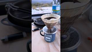 Van camping morning brew #camping