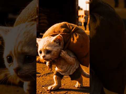 garib kitten billi aur aamir billi 🐈😭😭 #poor#cat #millionaire #ai #kitten #shorts