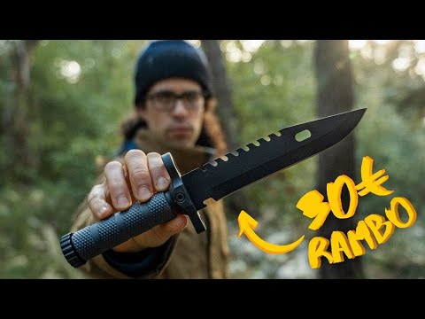 Il MIGLIOR Coltello “di Rambo” sotto i 30€ di Amazon - Albainox - Test Duro