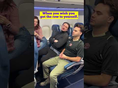 Donโt you love it when you get the whole row to yourself. ๐
#funny #funnyvideo #airplane
