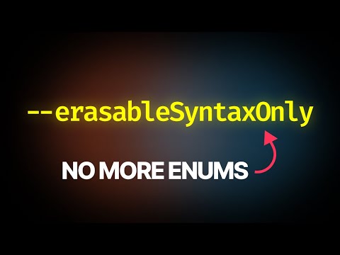 TypeScript shipped a flag to disable enums
