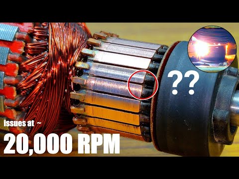 20,000 RPM - High Speed Universal Motor SPARKING PROBLEM !