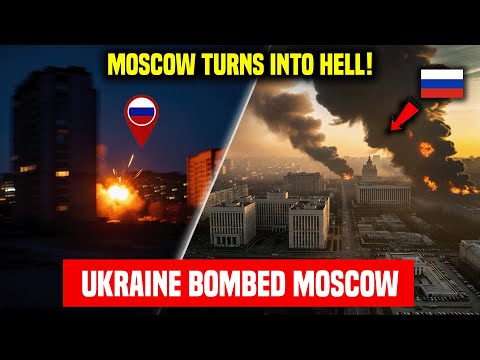 BREAKING! Ukrainian Drones Suddenly Attack Moscow – Russians Fleeing Their Country in Fear!