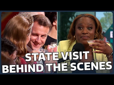 Cocktails, kisses and tricky politics: Did Macron charm the Royals? | Talking Royals | ITV News