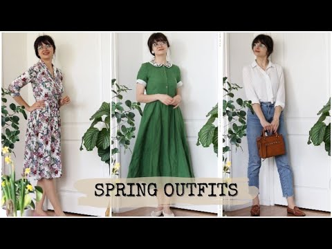 Video: A Week of Spring Outfits 🌼 Vintage Inspired