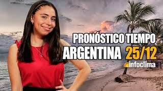 Pronóstico para el 25 de diciembre de 2025. Argentina - Infoclima TV