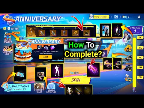 How To Complete 8th Anniversary Event Free Fire🤯| Free Fire New Event Today | Ff New Event Today