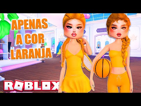 SÓ PODE LOOKS DE COR LARANJA NO DRESS TO IMPRESS - Roblox Vestir-se para Impressionar