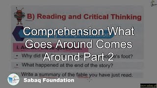 Comprehension What Goes Around Comes Around Part 2