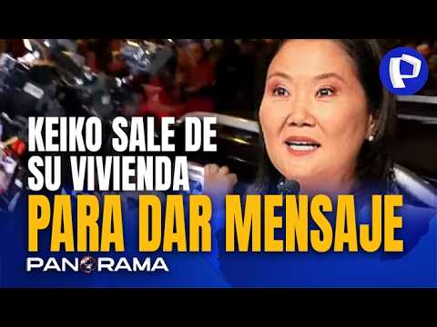 Keiko Fujimori salió de su casa rumbo al hotel BTH para dar mensaje