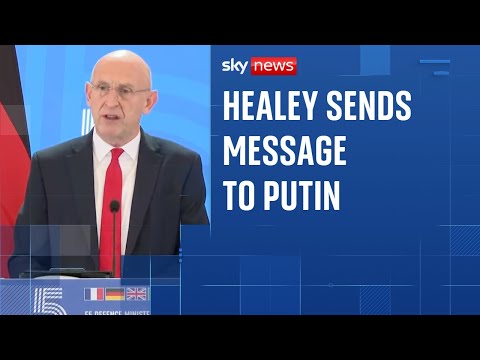 Putin has hit new level of hostility against Europe, says defence secretary