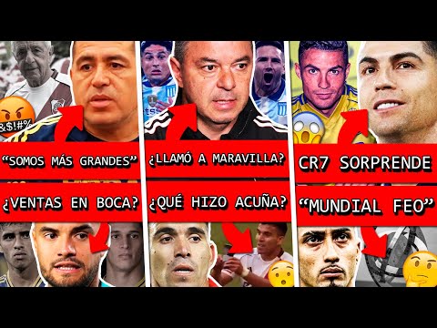 RIQUELME explotó contra RIVER+ ¿GALLARDO llamó a MARAVILLA MARTÍNEZ?+ CR7 sorprende+ BOMBAS en BOCA