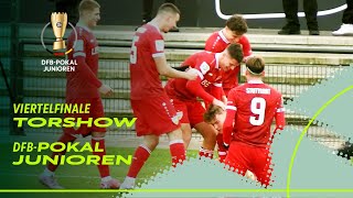 Sieben Tore in Mönchengladbach! | Viertelfinale | Alle Tore | DFB-Pokal der Junioren