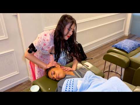 ASMR: Top Massage Full Service at Jade007 Barbershop