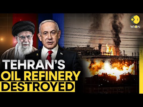 Iran's Oil Refinery Destroyed! | Israel Strikes Iran | Israeli Jets Roar Inside Tehran | War LIVE