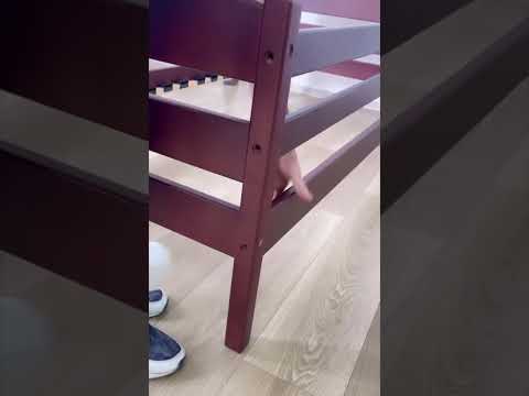 Кровать Винни массив бука + Подарок:  усиленные ламели