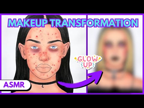 GOTHIC MAKEUP ASMR | MAKEUP TRANSFORMATION,SATISFYING