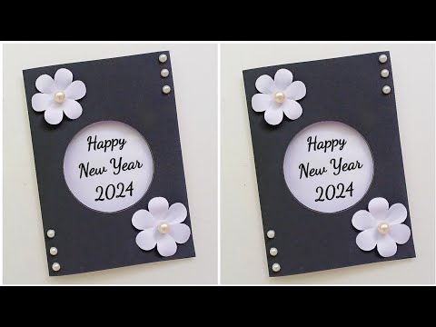 Happy New Year Card 2025 Making / how to make new year card / diy new year card idea / new year 2025