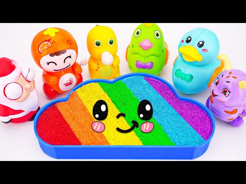 Satisfying ASMR Slime Video l How To Make Rainbow Cloud Bathtub With Glitter Slime