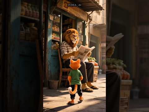 القط مياو يفاجئ امه بعيد ميلادها...شوف حصل ايه ❤️ 😘 #shorts #cat #ai #viral