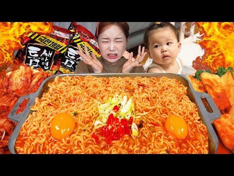 15,000SHU 🔥 역대급 매운맛 틈새 떡라면 먹방! Spicy Noodles Challenge Korean Teumsae Ramen Mukbang ASMR Ssoyoung