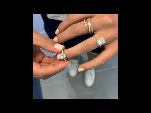 3 ct VS 1.2 ct Radiant Cut Rings