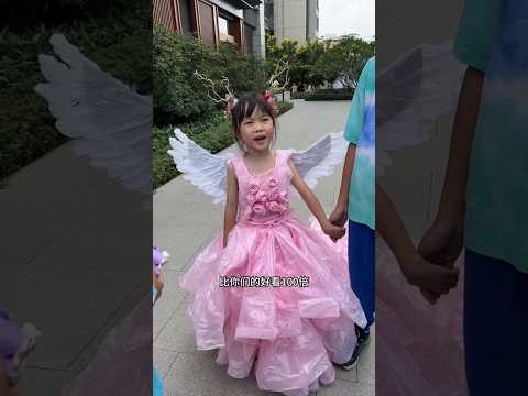 Lily looks like an angel 🥰😱- mini wood toy-wood working art skill wood/ hand crafts/ #shorts