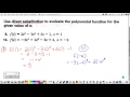 Characteristics and Concepts of Polynomials