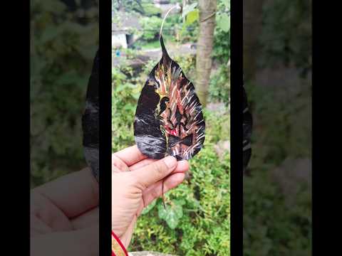 Shiv Shankar Drawing (leafart)🙏🙏🙏#shortsfeed #shiv#drawing #art