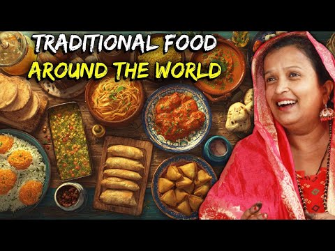 Villagers React to Traditional Dishes from Around the World | First Time Watching!