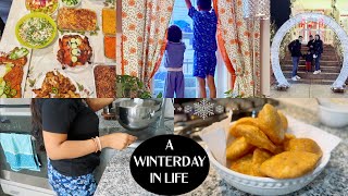 🌨️A Cozy Snow Day👩‍🍳Cook With Me📍McAdenville🎄Magical Christmas Town🍱Thanksgiving Dinner With Friends