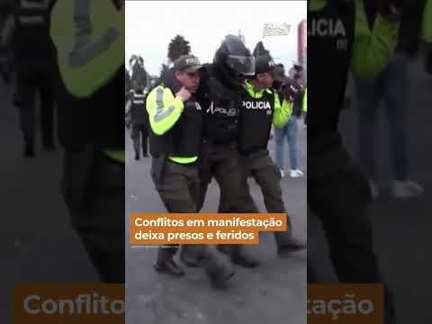 Conflitos em manifestação deixa presos e feridos #shorts