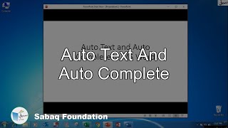 Auto Text And Auto Complete