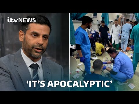 British doctor on witnessing 'apocalyptic' scenes in Gaza hospital | ITV News