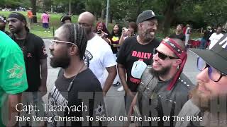Capt. Tazaryach Schooling The Young Christian Brother About The Laws In The Bible.