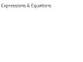 Solving Equations and Operations