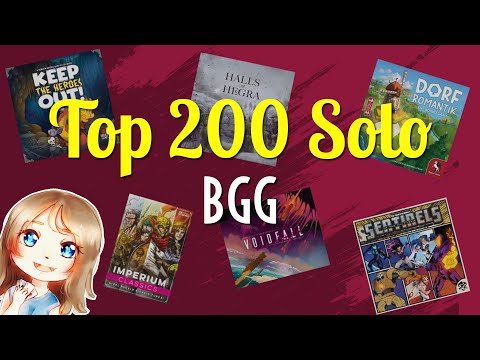 On parcourt le top 200 solo sur BGG (2024)