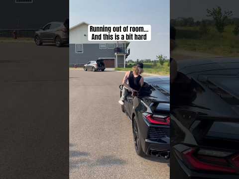 Ghost cleaning the 2023 Corvette C8 *GONE WRONG* #shorts #cars #fail #viral #lol #funny #meme #edit