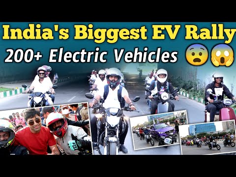 Biggest EV Rally In India | Rall - E Hyderabad Event | Ev Summit 2023 | Electric Vehicles