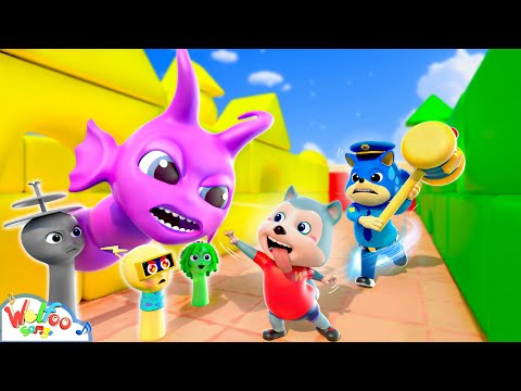 No No Baby, It is Hungry Worm! Worm From Baby Game - Police Safety Song for Kids | Wolfoo Kids Songs