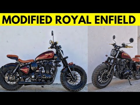 Modified Royal Enfield By Gabriel Motorcycles & Royal Enfield Classic 350 Custom MotoMahal