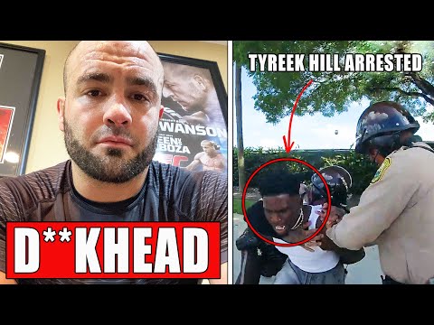 Eddie Alvarez ROASTS NFL Player over ARREST FOOTAGE (Tyreek Hill)