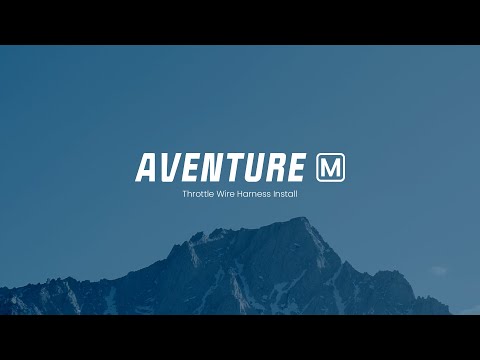 Aventure M: Throttle Wire Harness Install