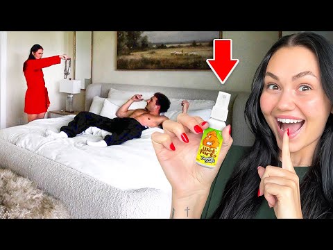 LEADING MY HUSBAND ON THEN SPRAYING FART SPRAY!! *HE WAS INNN ITTT*