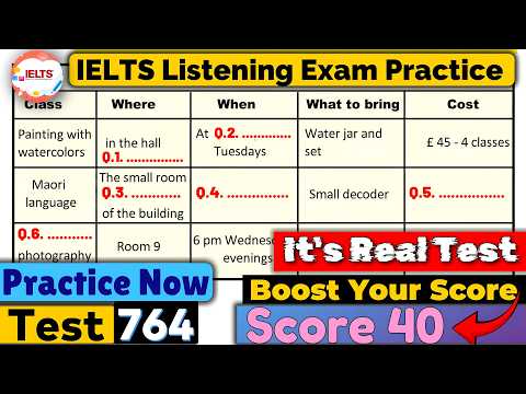 IELTS Listening Practice Test 2025 with Answers | Exam - 764 | ielts listening
