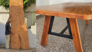 MESA GIGANTE DE LUJO! / PROYECTO MUEBLE. (ASMR)