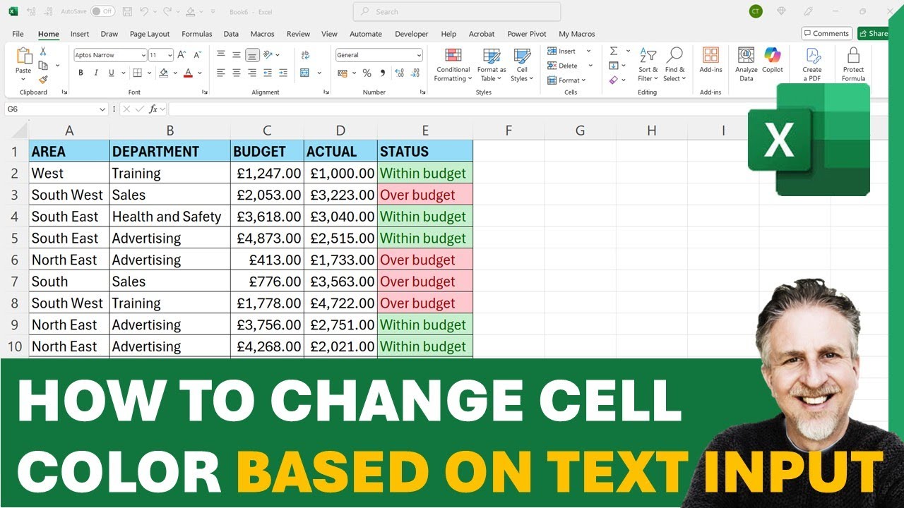 How to Change Cell color in Excel Based on Text Input | Color Code & Highlight Text in Excel