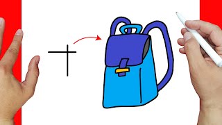 Aprende a Dibujar una mochila paso a paso | Dibujos fáciles