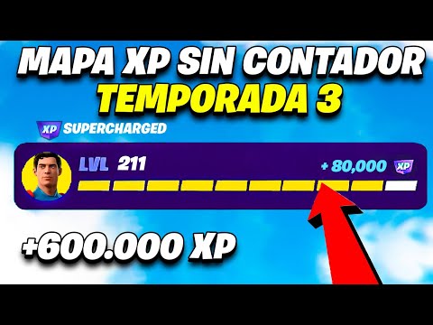 [MAPA de XP SIN CONTADOR] Como *SUBIR RAPIDO DE NIVEL* en FORTNITE *MAPA EXPERIENCIA* Temporada 3