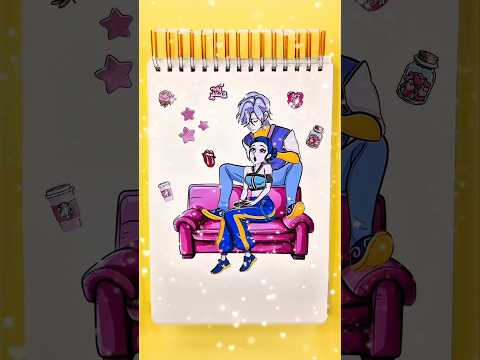 Huntrix ZOEY love Saja Boys MISTERY kpop demon hunters ❤️ #stickerbook #diy #papercraft #paste